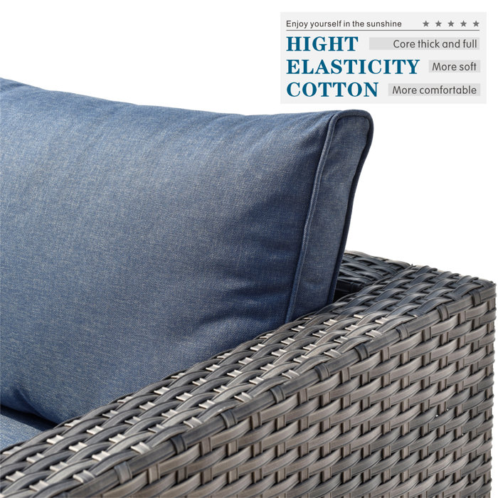 Latitude Run® 5 Piece Sectional Seating Group with Cushions & Reviews